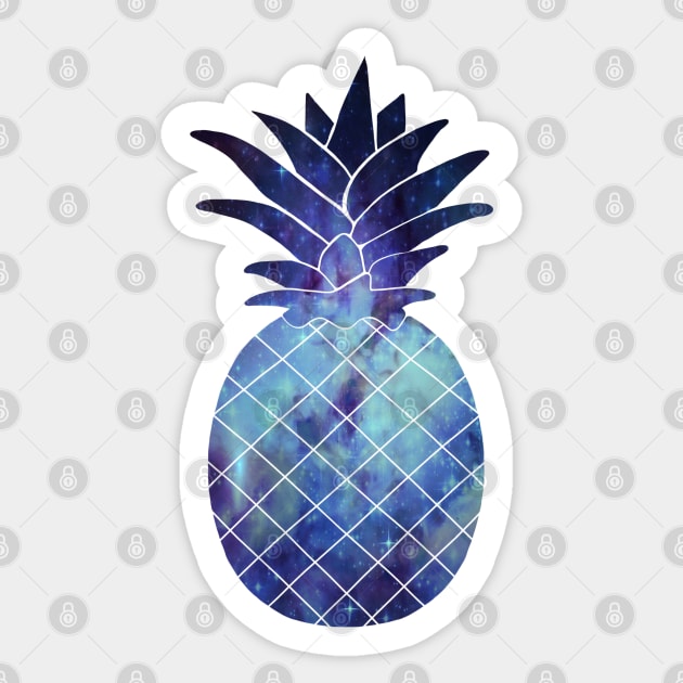 Galaxy pineapple Sticker by Morishasha